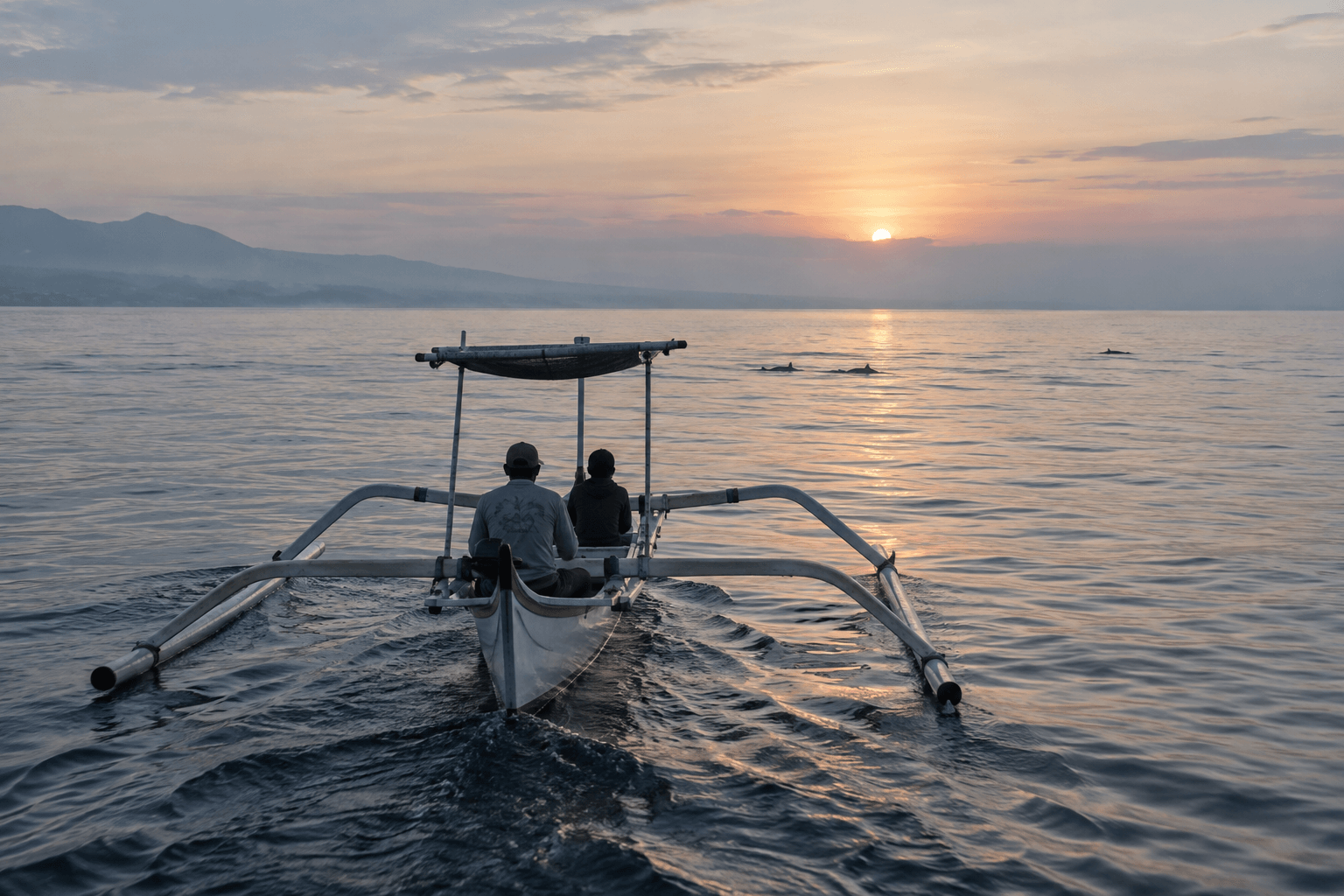 Dolphin tour on the Lovina Sea