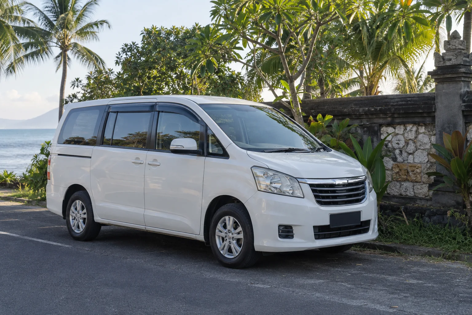 White family transport in North Bali